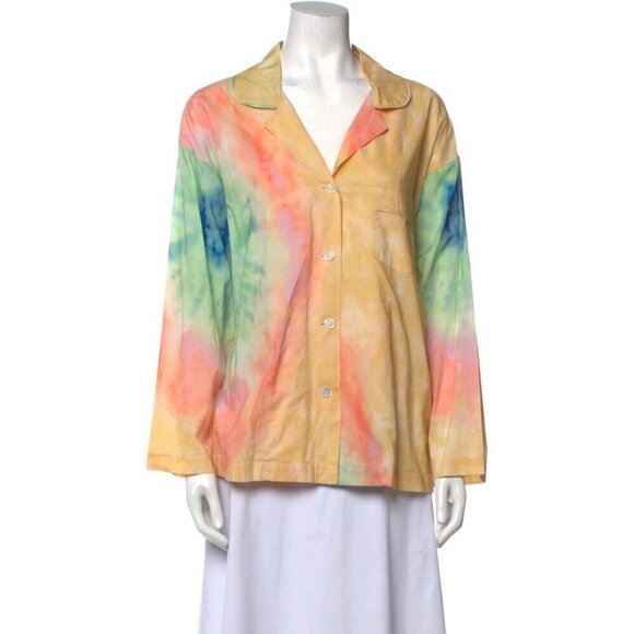 Rhode tie dye button front shirt M - Picture 8 of 8